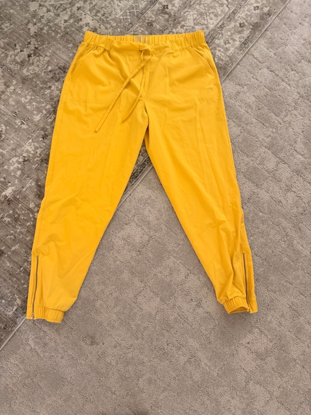 Everyday Yellow Drawstring Jogger Pants